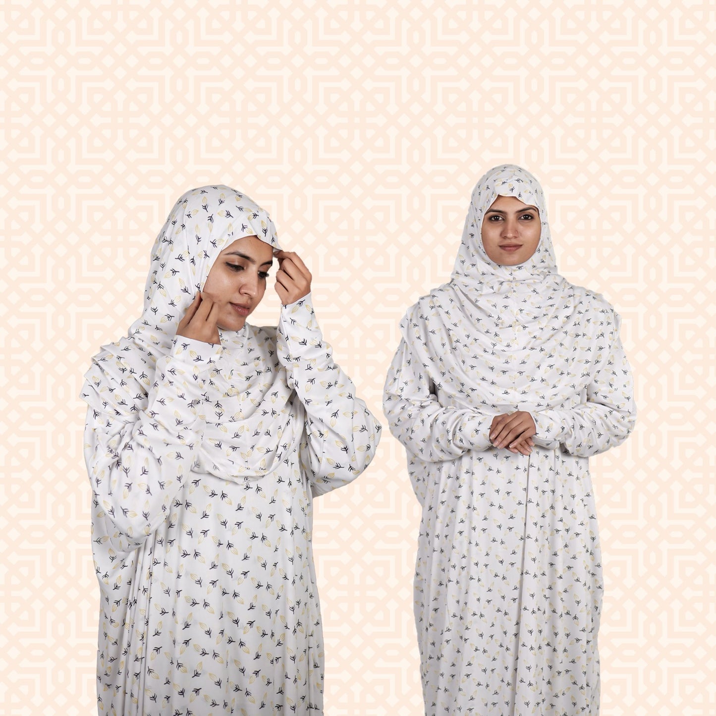 Sayyida -WN - Floral Prayer Dress - Salah Dress, Niskara Kuppayam - Free Size