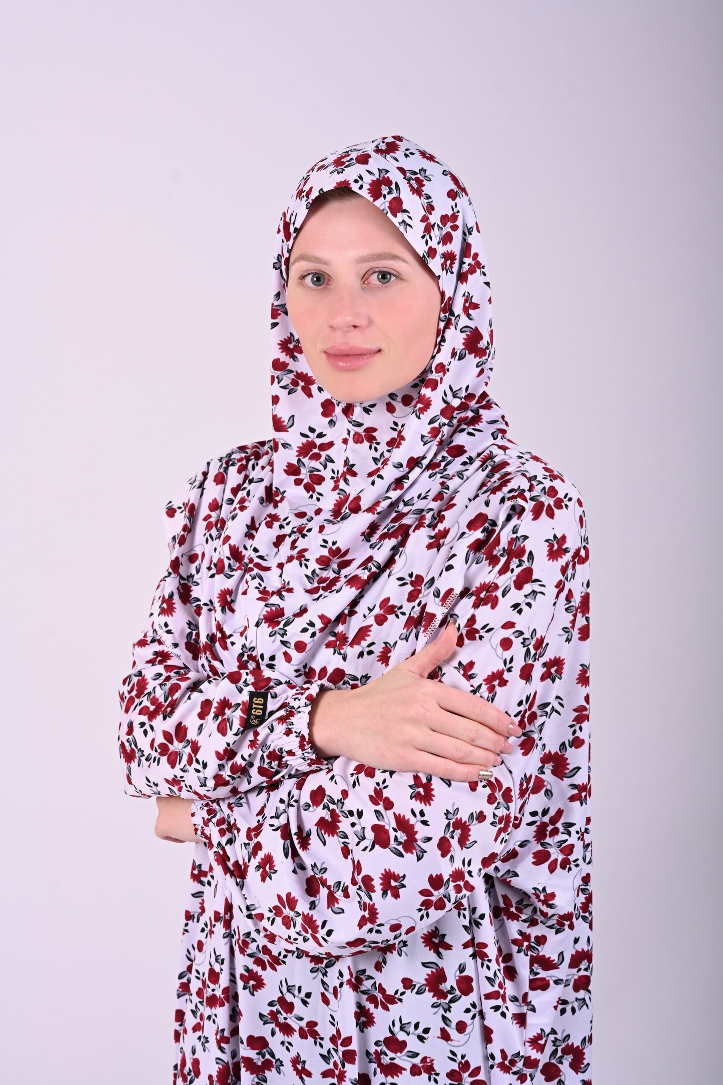Jilbab with hijab 6t6 Sayyida Abaya | Premium Jilbab Modest Fashion Islamic Dress | Floral Print 6t6apparels