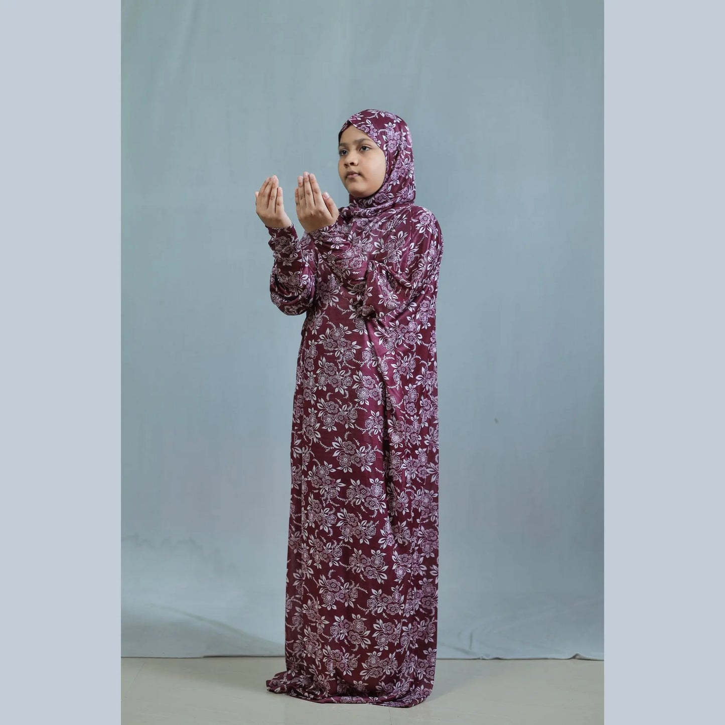 Jilbab Kids 6t6(FB)| Prayer dress|Niskarakuppayam|Abaya|Namaz khimar|Islamic prayer gowns 6t6apparels