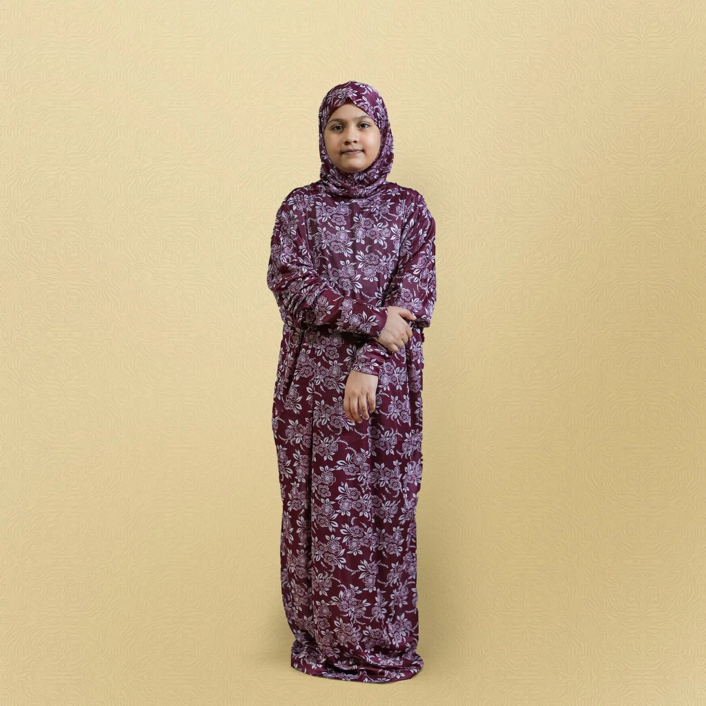 Jilbab Kids 6t6(FB)| Prayer dress|Niskarakuppayam|Abaya|Namaz khimar|Islamic prayer gowns 6t6apparels