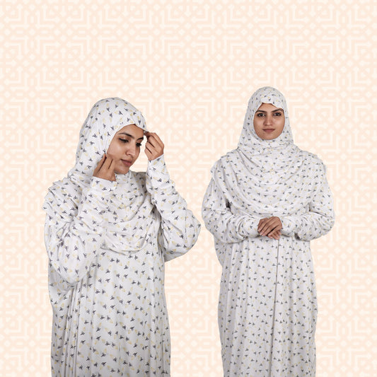 Sayyida -WN - Floral Prayer Dress - Salah Dress, Niskara Kuppayam - Free Size
