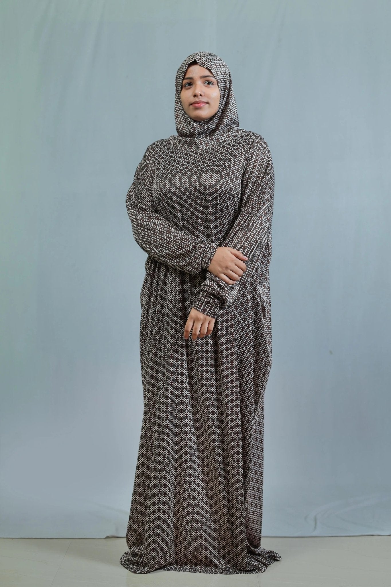 Jilbab 6t6(F) 6t6 Prayer dress|Niskarakuppayam|Abaya|Namaz khimar|Islamic prayer gowns 6t6apparels