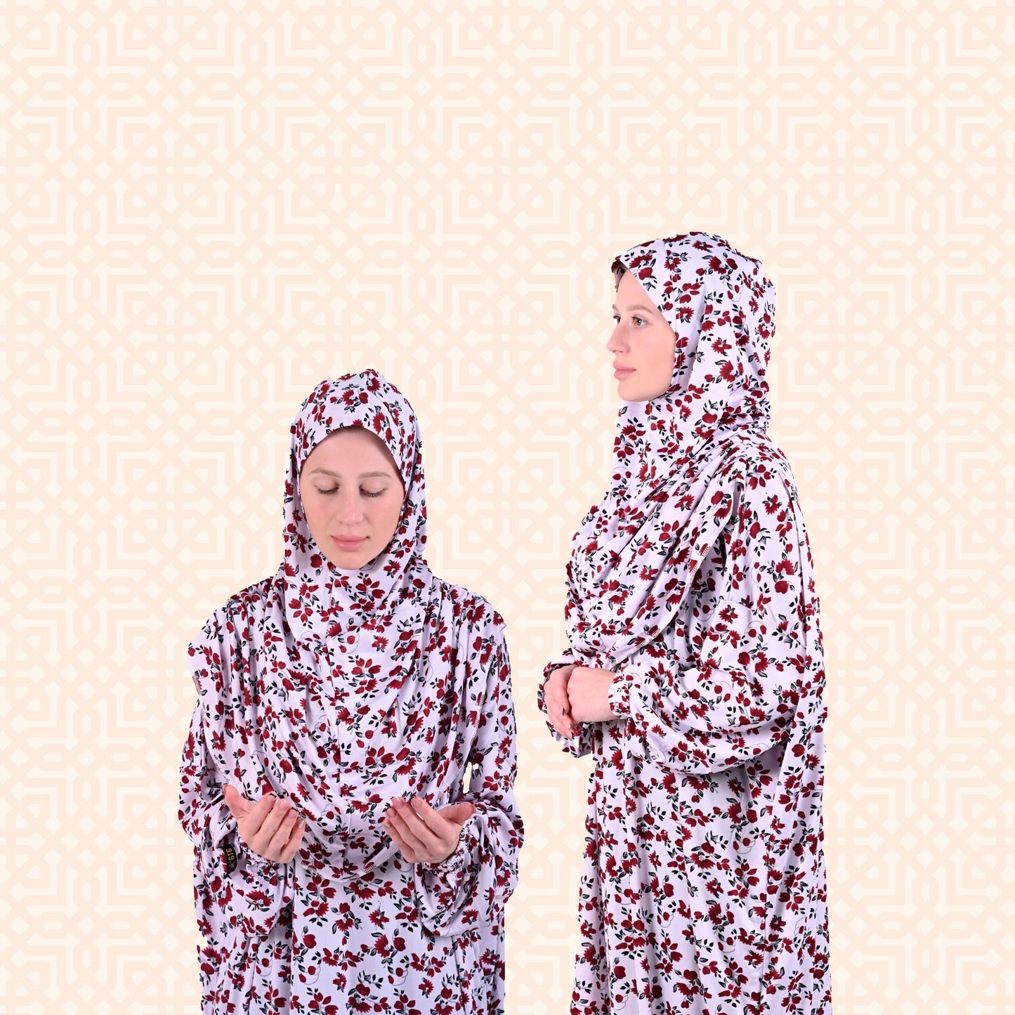 Sayyida - WRU- Floral Prayer Dress - Salah Dress, Niskara Kuppayam - Free Size