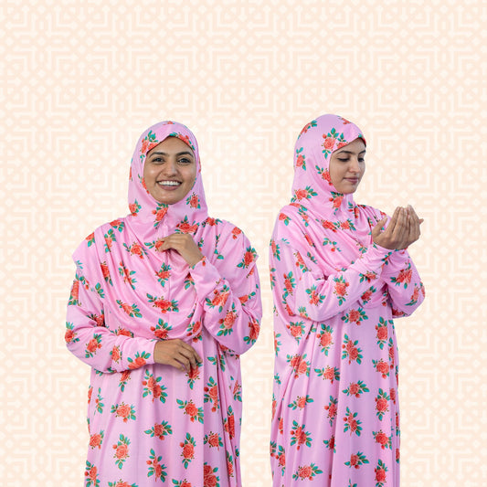 Sayyida - PR - Floral Prayer Dress - Salah Dress, Niskara Kuppayam - Free Size