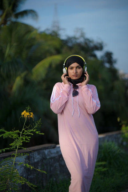 Modest Ankle Length Hoodie(Pink) 6t6apparels