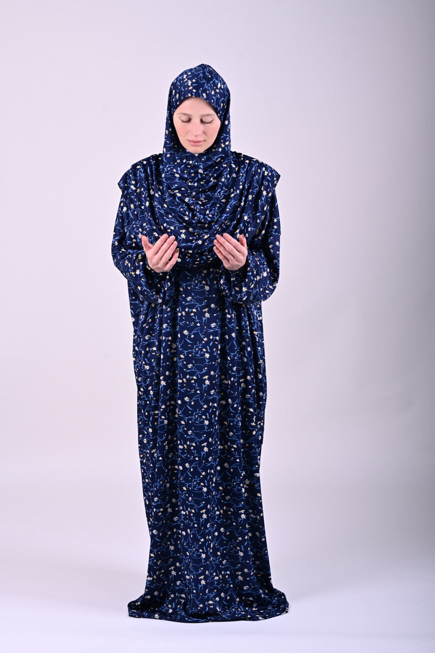 Jilbab with hijab 6t6 Sayyida Abaya | Premium Jilbab Modest Fashion Islamic Dress | Floral Print 6t6apparels