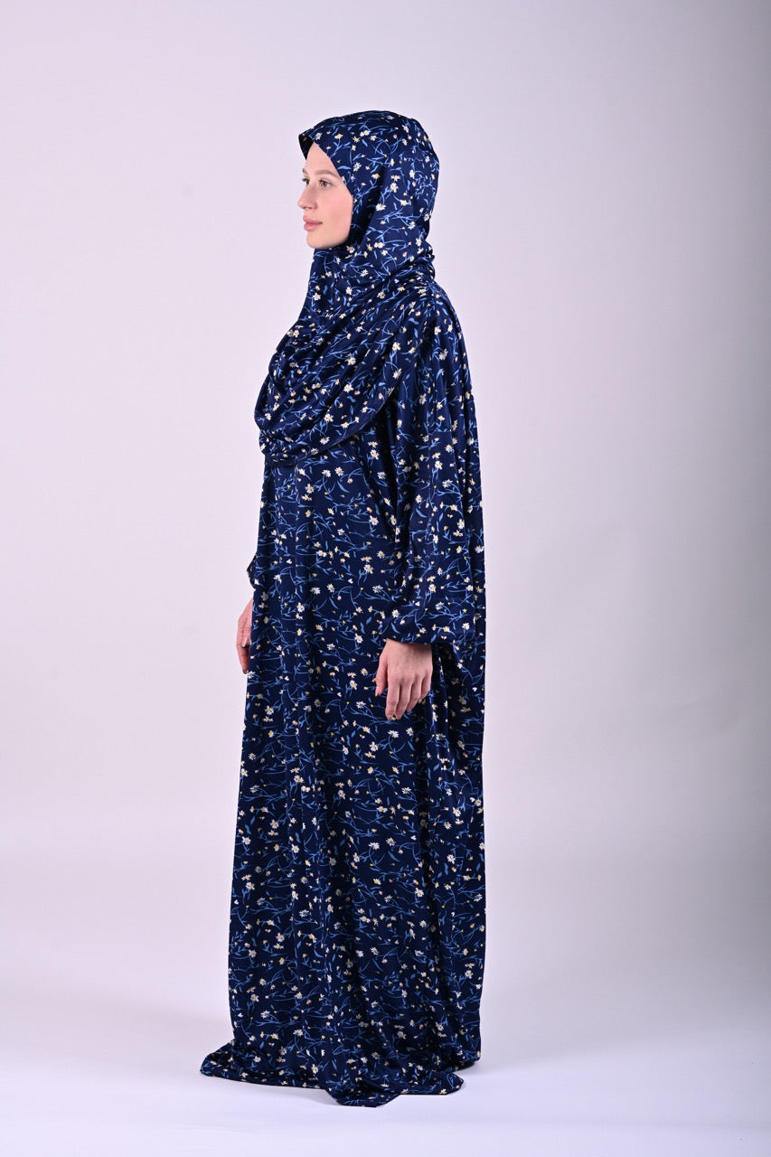 Jilbab with hijab 6t6 Sayyida Abaya | Premium Jilbab Modest Fashion Islamic Dress | Floral Print 6t6apparels