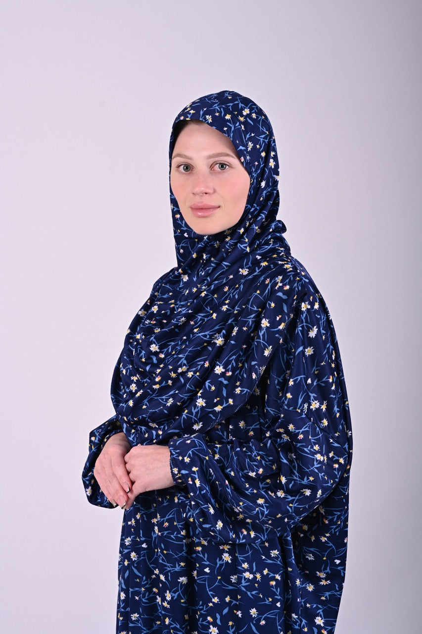 Jilbab with hijab 6t6 Sayyida Abaya | Premium Jilbab Modest Fashion Islamic Dress | Floral Print 6t6apparels