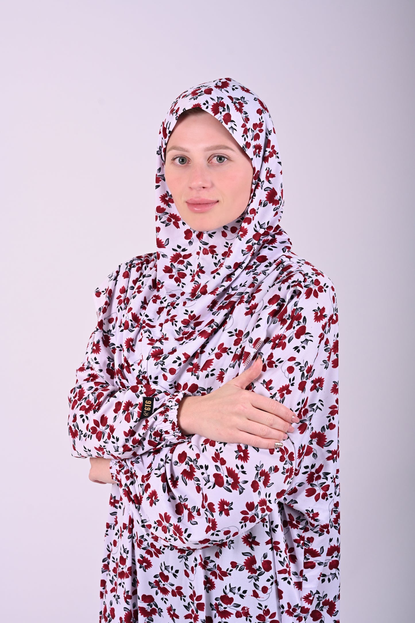 Jilbab with hijab  6t6 Sayyida Abaya | Premium Jilbab Modest Fashion Islamic Dress | Floral Print 6t6apparels