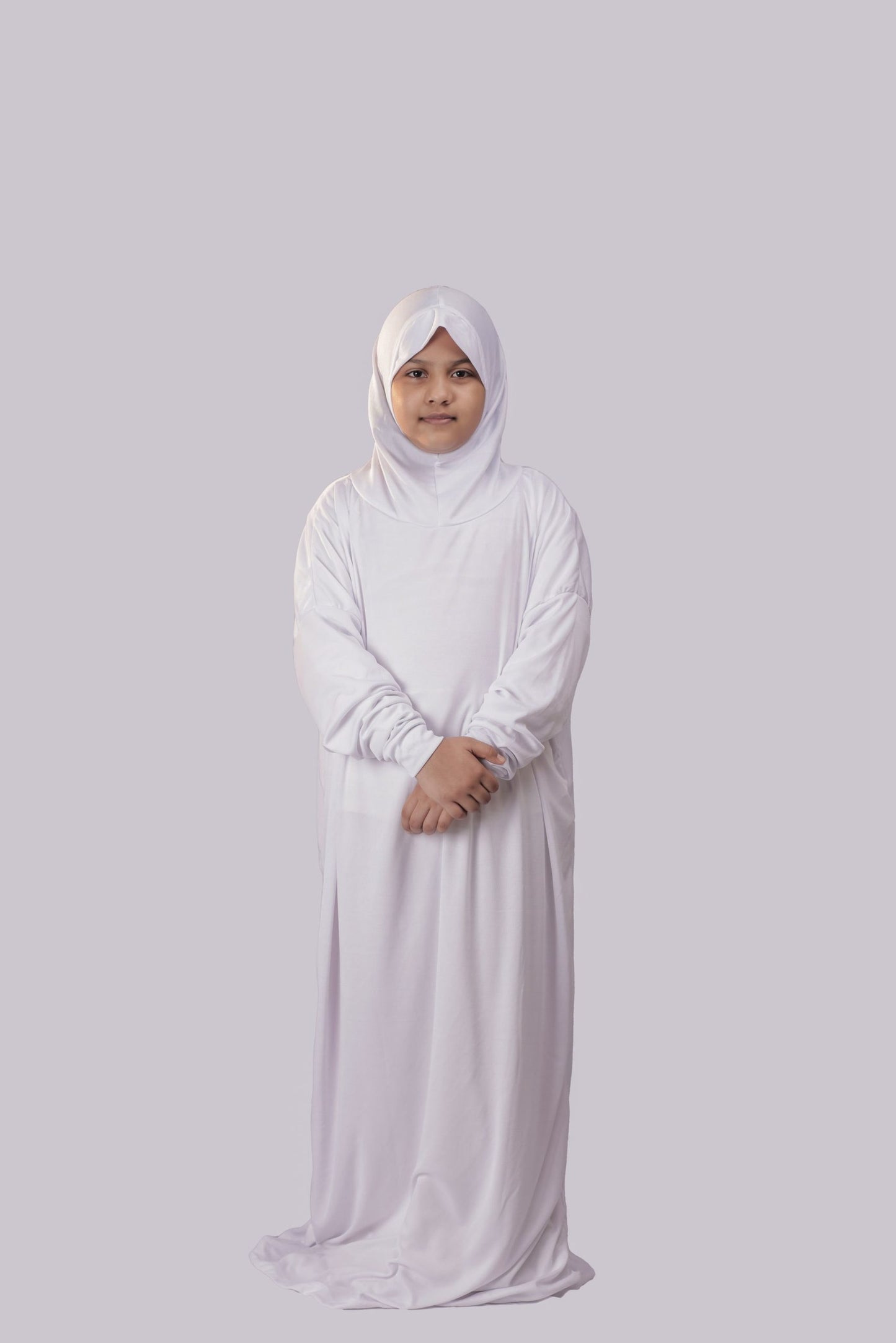 Kids Plain Jilbab 6t6(W)| Prayer dress|Niskarakuppayam|Abaya|Namaz khimar|Islamic prayer gowns 6t6apparels