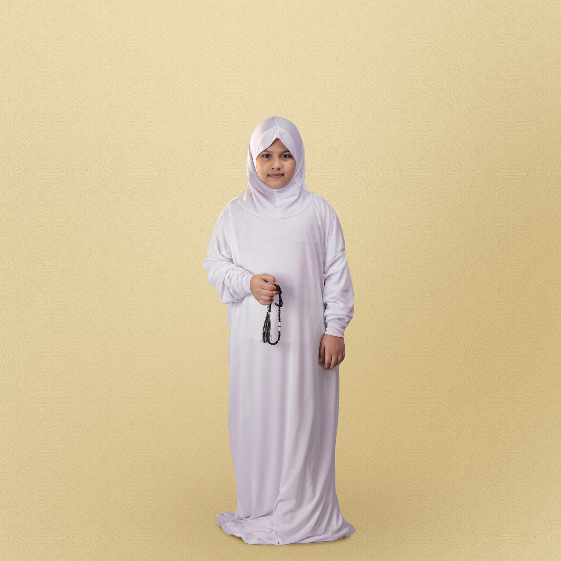 Kids Plain Jilbab 6t6(W)| Prayer dress|Niskarakuppayam|Abaya|Namaz khimar|Islamic prayer gowns 6t6apparels